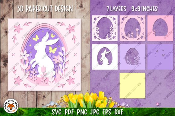 3D Bunny Easter Shadow Box Review for Real Projects