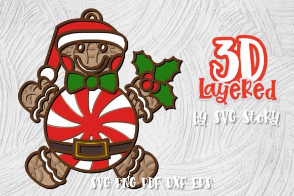 3D SVG Christmas Candy Design: A Festive Visual Boost