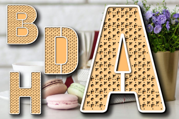 Alphabet Numbers Rattan Cane 3D: A Versatile 3D SVG Shape for Digital Sellers