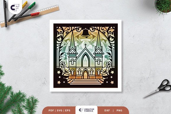 Baptism Church 3D SVG: A Design Asset with Emotional Depth