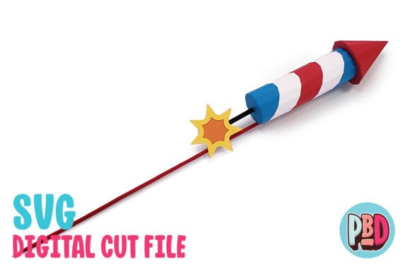 Bottle Rocket 3D Decoration: A Playful Graphic Design Asset for Creative Sellers