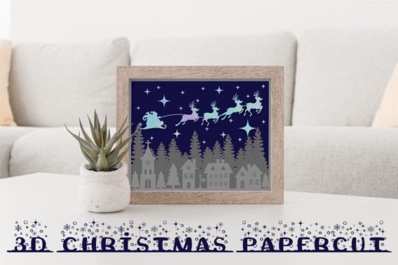 Christmas 3D SVG: A Festive Graphic Design Asset for Crafters