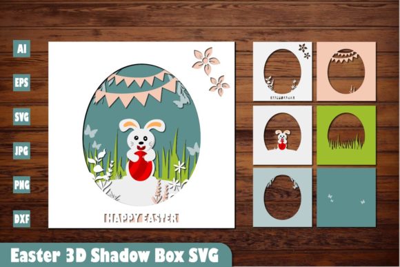 Easter 3D Shadow Box SVG: A Vibrant Addition to Creative Design Projects