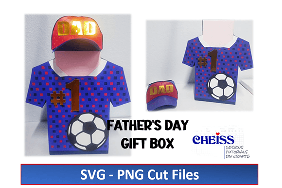 Father’s Day Gift Box 3D DAD SVG: A Bold, Themed Design Asset