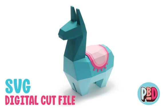 Stylized Llama 3D SVG: A Versatile Shape for Creative Marketing